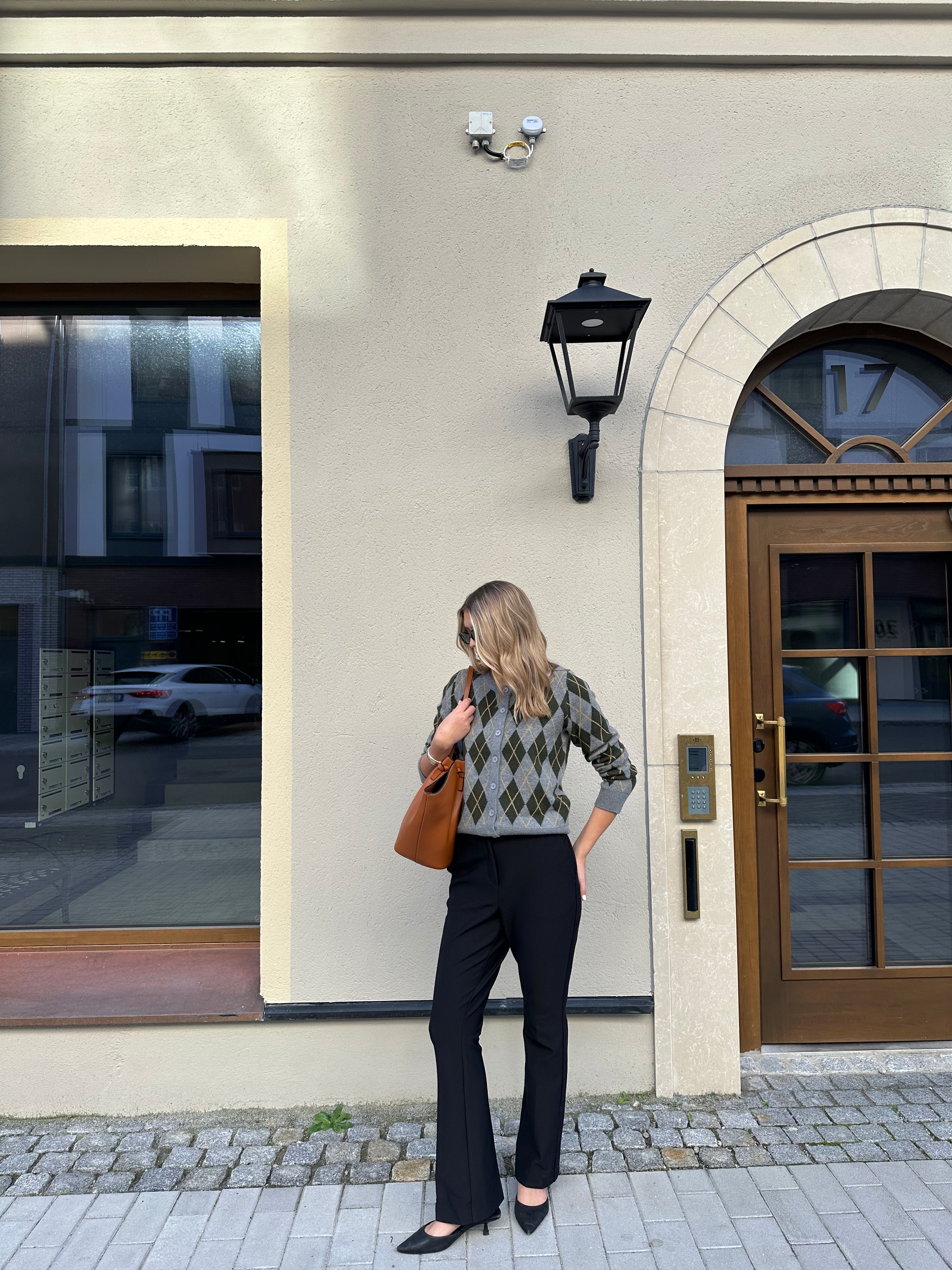 VMSAGE Knit Cardigan - Medium Grey Melange